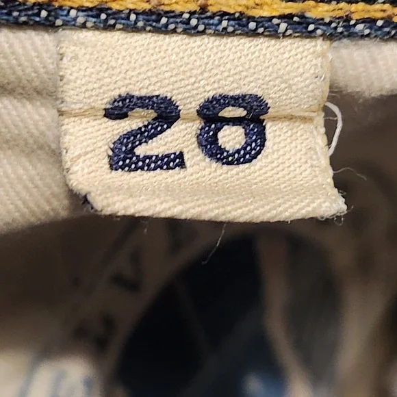 Circle of Friends Jeans Mens 28x27 Blue Selvedge Candiani Italy‎ Distressed - Picture 9 of 16